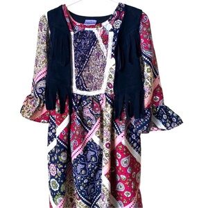 Sweet Heart Rose Boho Dress Girls Size 6